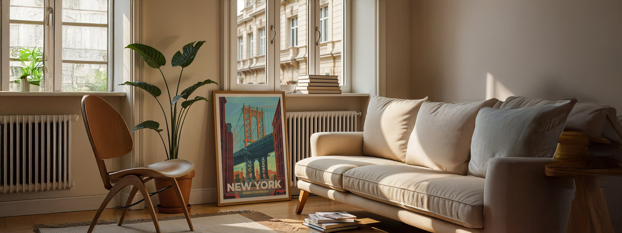 Travel poster of Manhattan New York City 